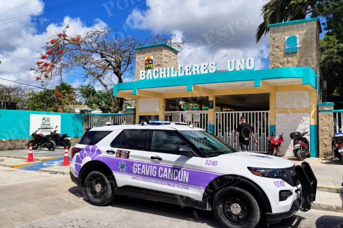 La autoridad escolar activó protocolos de seguridad tras el incidente en Cancún.