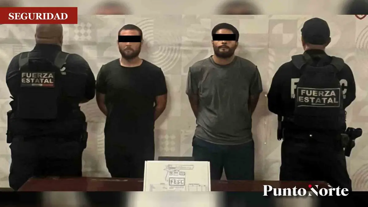 La detención se realizó tras una denuncia sobre la presencia armada de los sospechosos en la colonia Mariano Matamoros.