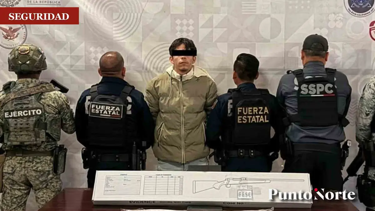 La captura ocurrió durante un operativo de vigilancia en la colonia Hacienda Las Delicias III.