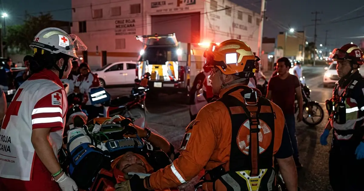 Un operativo de rescate en Monterrey permitió salvar la vida de un hombre con múltiples lesiones tras caer en un canalón.