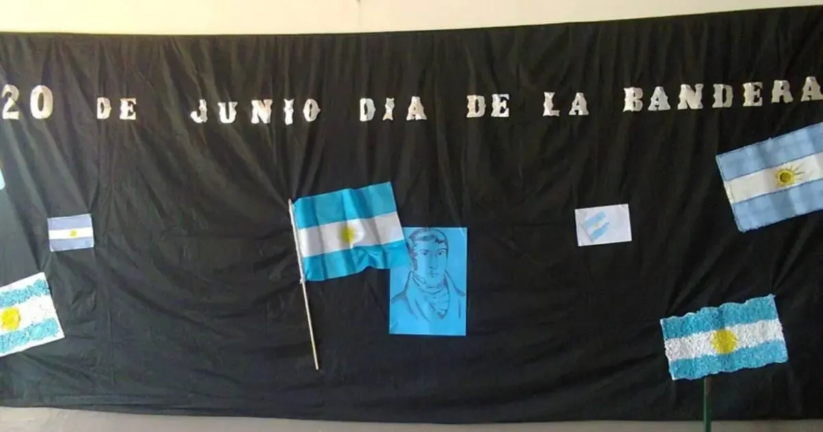 Conmemoraciones del Día de la Bandera rinden homenaje a la emblemática enseña nacional en Argentina.