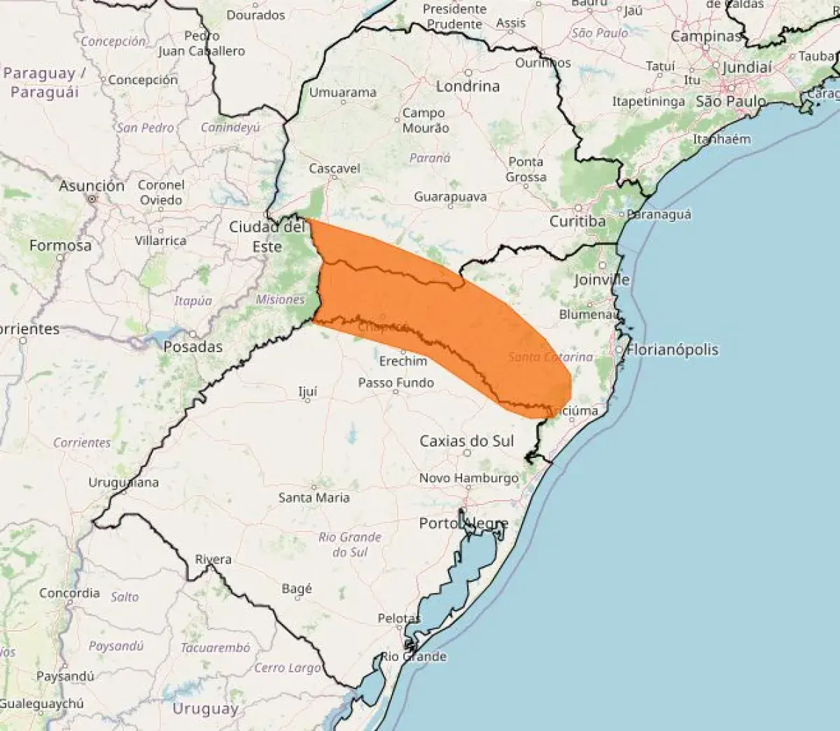 Las autoridades realizan monitoreo ante posible aumento del caudal en el río Uruguay.