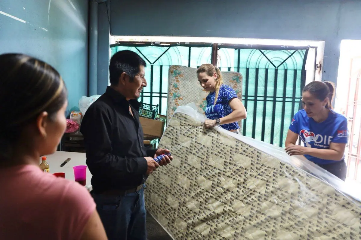 El DIF proporciona asistencia a hogares en San Bernabé tras las fuertes lluvias.
