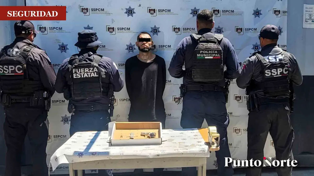 Capturan a Jorge Alejandro, vinculado al Cártel Arellano Félix, con un arma de fuego.