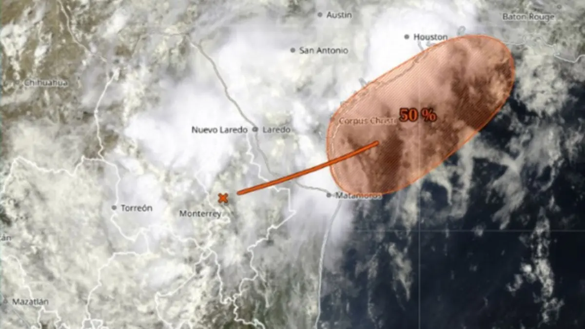 La Conagua eleva la alerta por tormentas eléctricas en la región noreste debido a un fenómeno meteorológico.