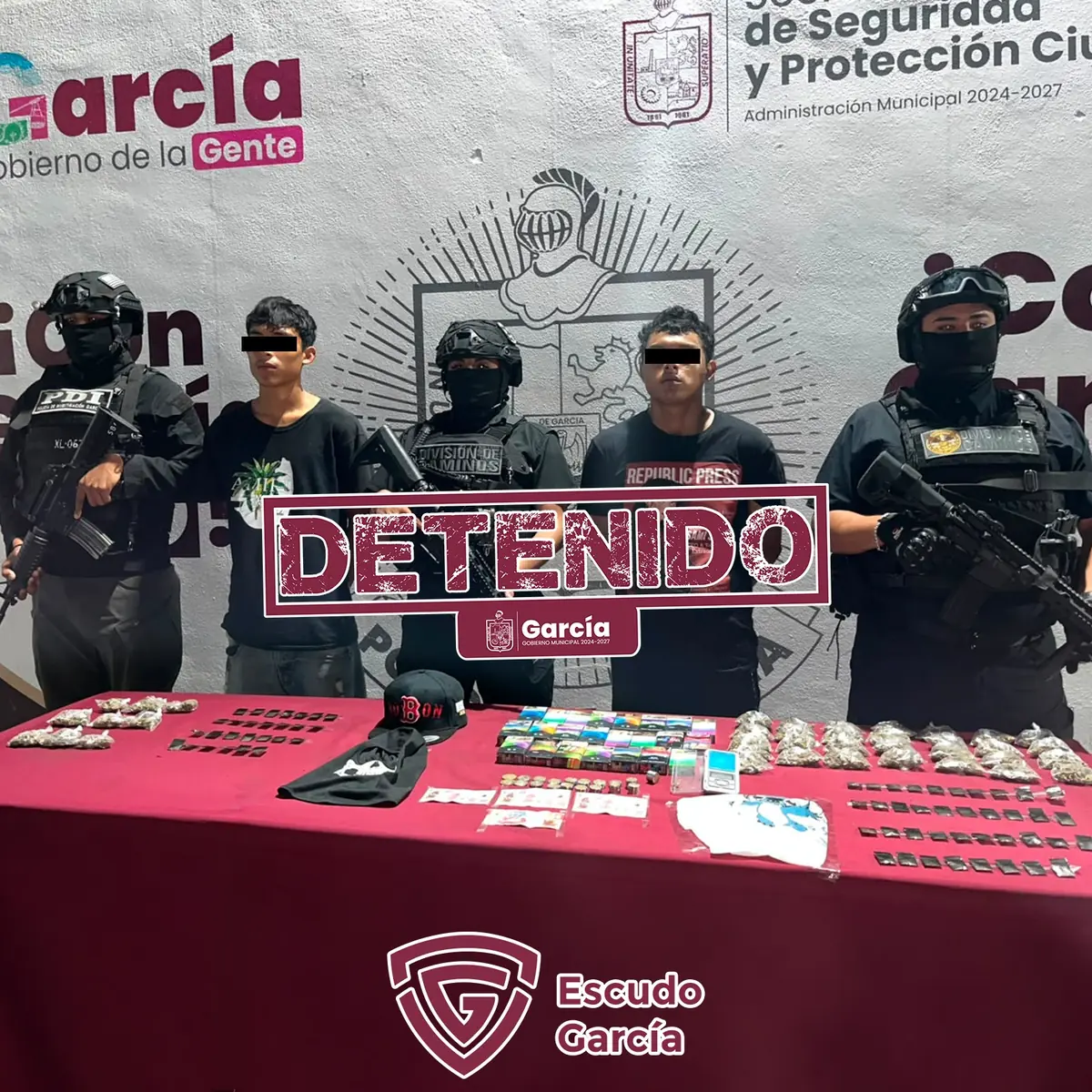 La detención se realizó tras intensas labores de inteligencia policial en el municipio.