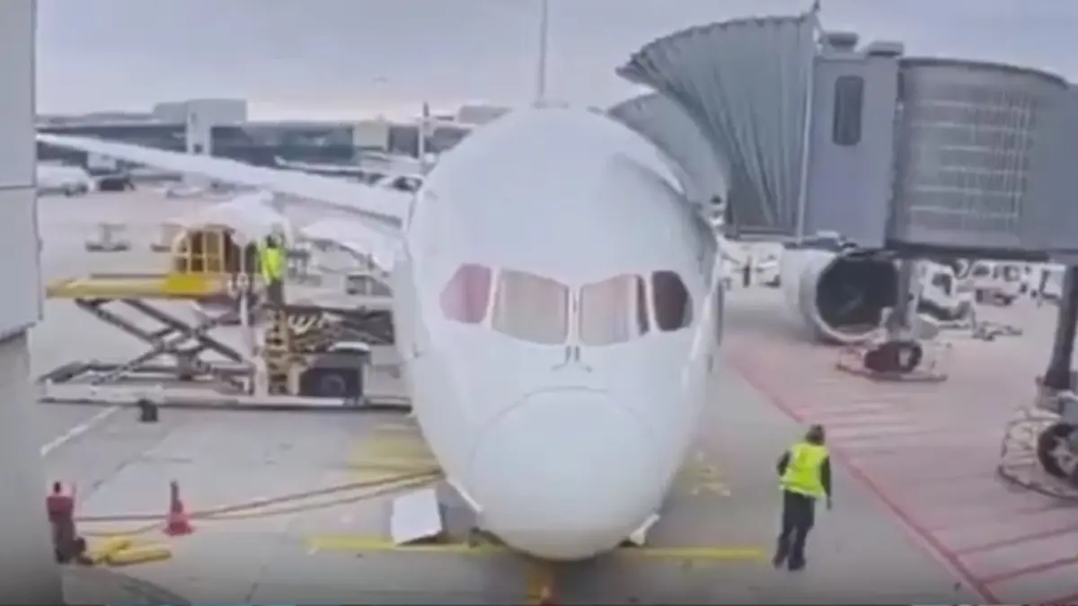Un accidente en el aeropuerto de Fráncfort deja varios trabajadores heridos tras un incidente con un avión de Lufthansa.
