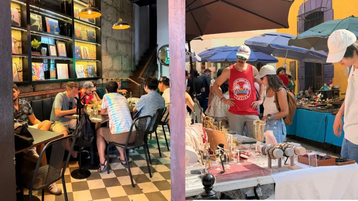 A pesar de apagones en otras zonas, el Barrio Antiguo mantiene su actividad comercial intacta.