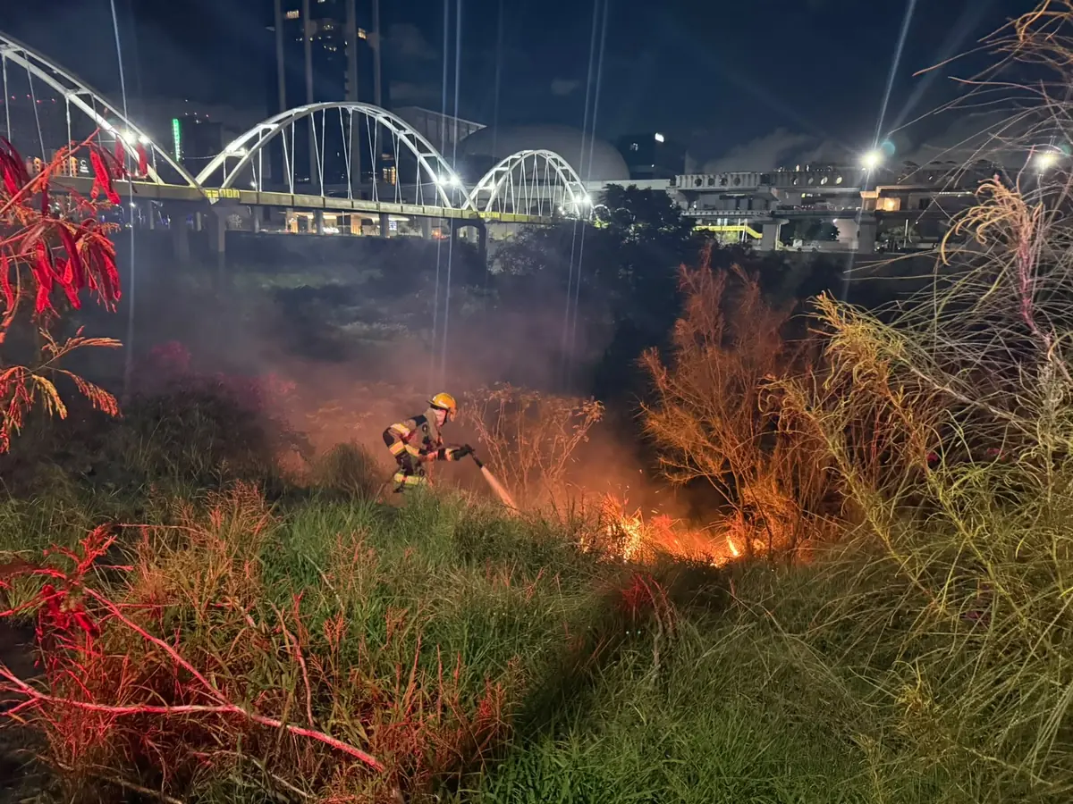 Un incendio de pastizal fue sofocado rápidamente sin causar daños ni lesionados.