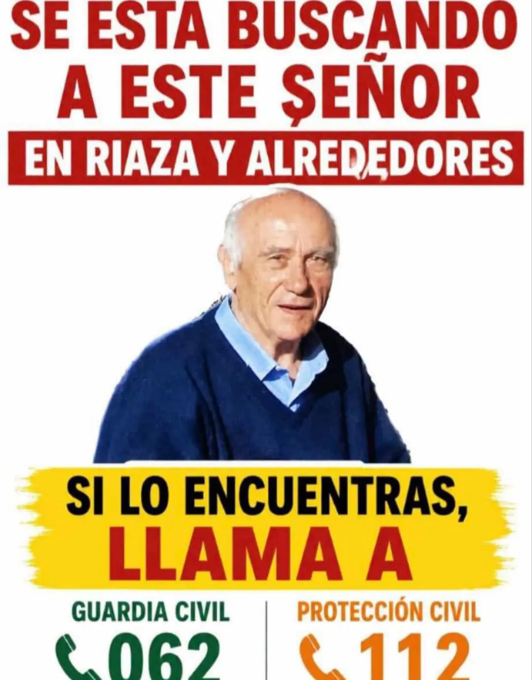 La Guardia Civil coordina un extenso despliegue para encontrar al anciano desaparecido, con la colaboración de la comunidad local.