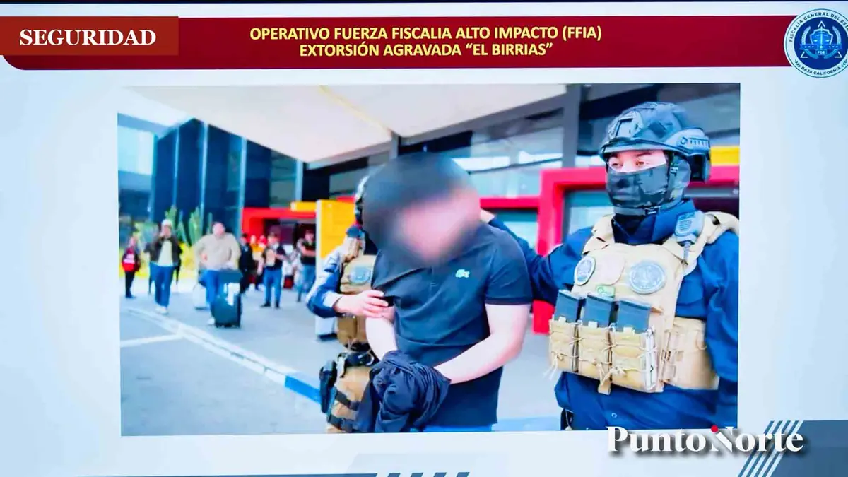 La captura del extorsionador se logró tras una colaboración entre Baja California y Nuevo León.