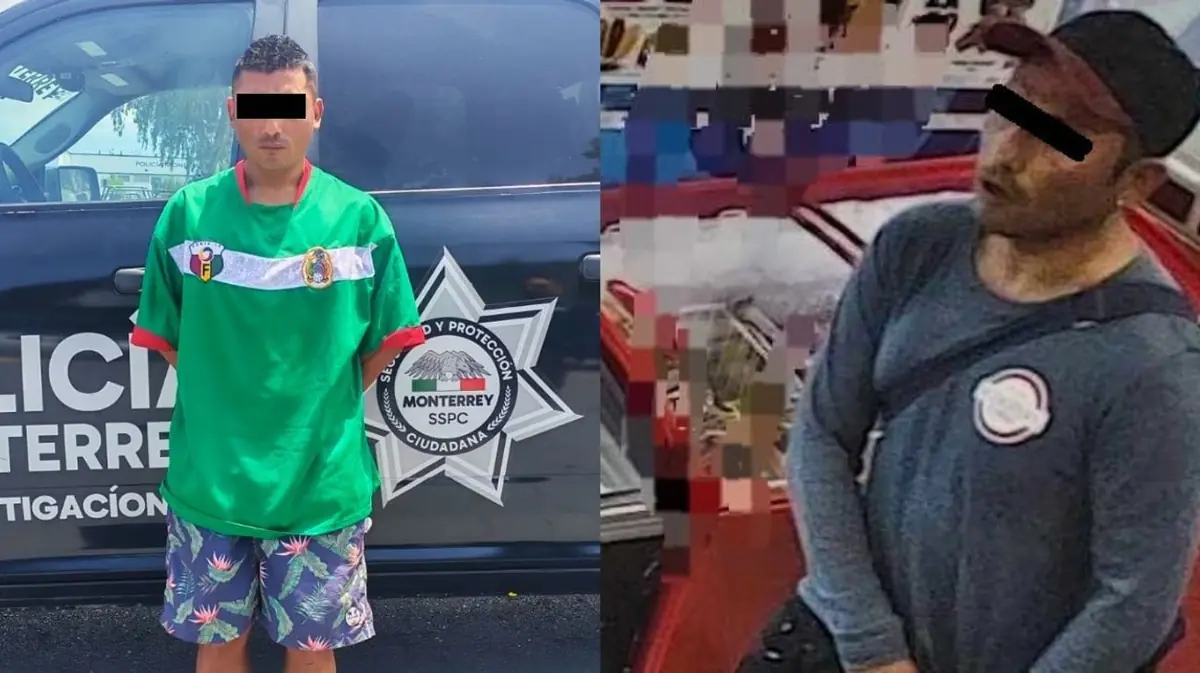 Un delincuente fue arrestado tras aterrorizar comercios en Monterrey y Guadalupe con un arma de fuego.