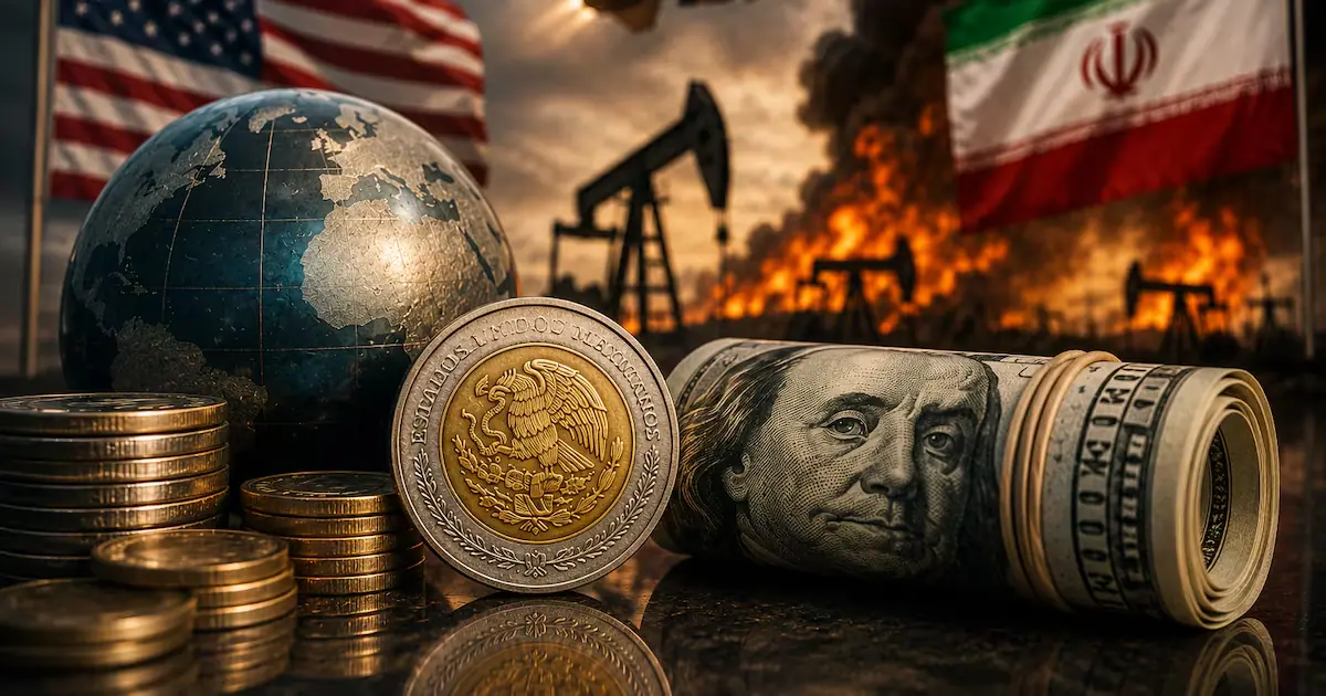 La moneda mexicana sube tras el aumento de inflación estadounidense, alcanzando 17.40 por dólar.