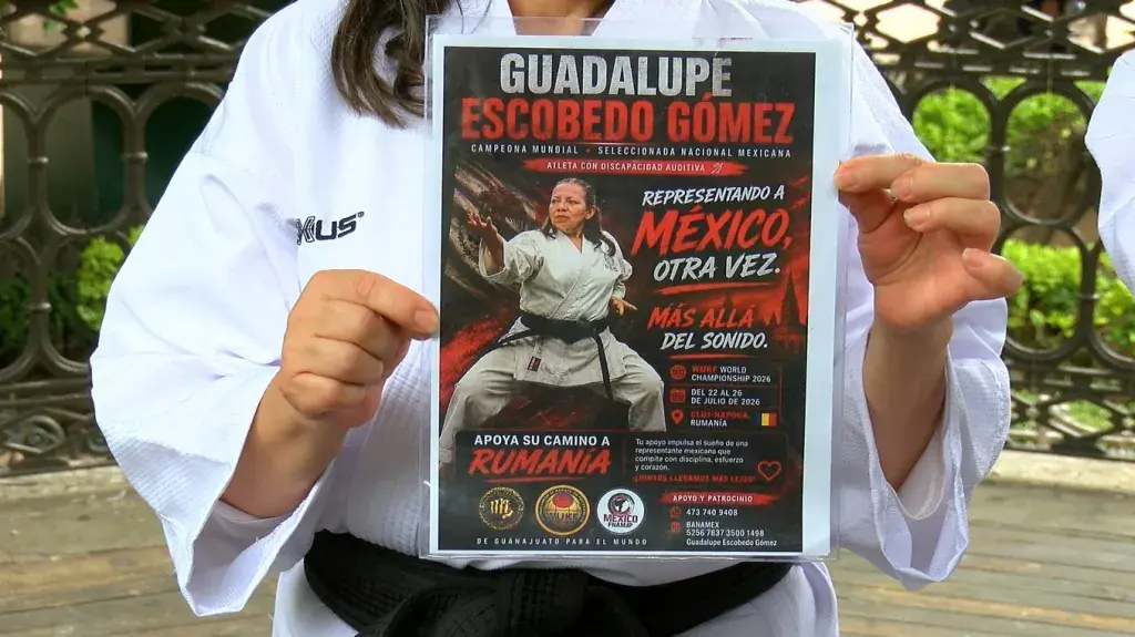 La atleta guanajuatense inicia su camino hacia el campeonato en Rumania con apoyo de su comunidad.