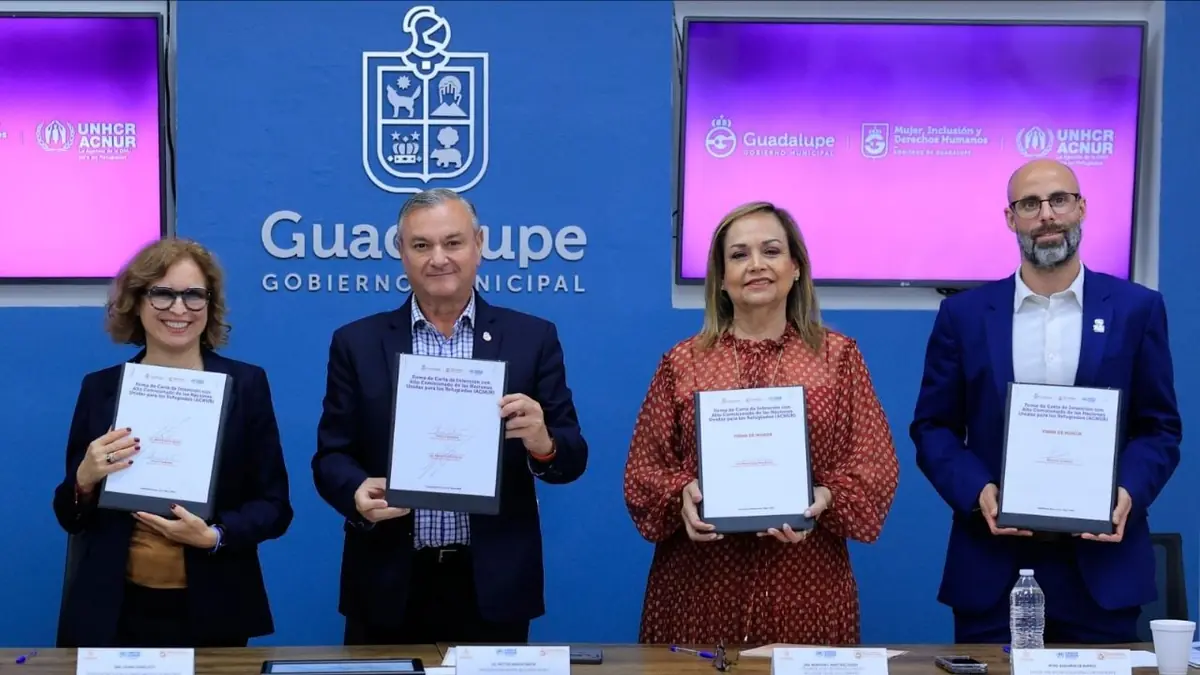 La firma con ACNUR impulsa la inclusión y protección de refugiados en Guadalupe.