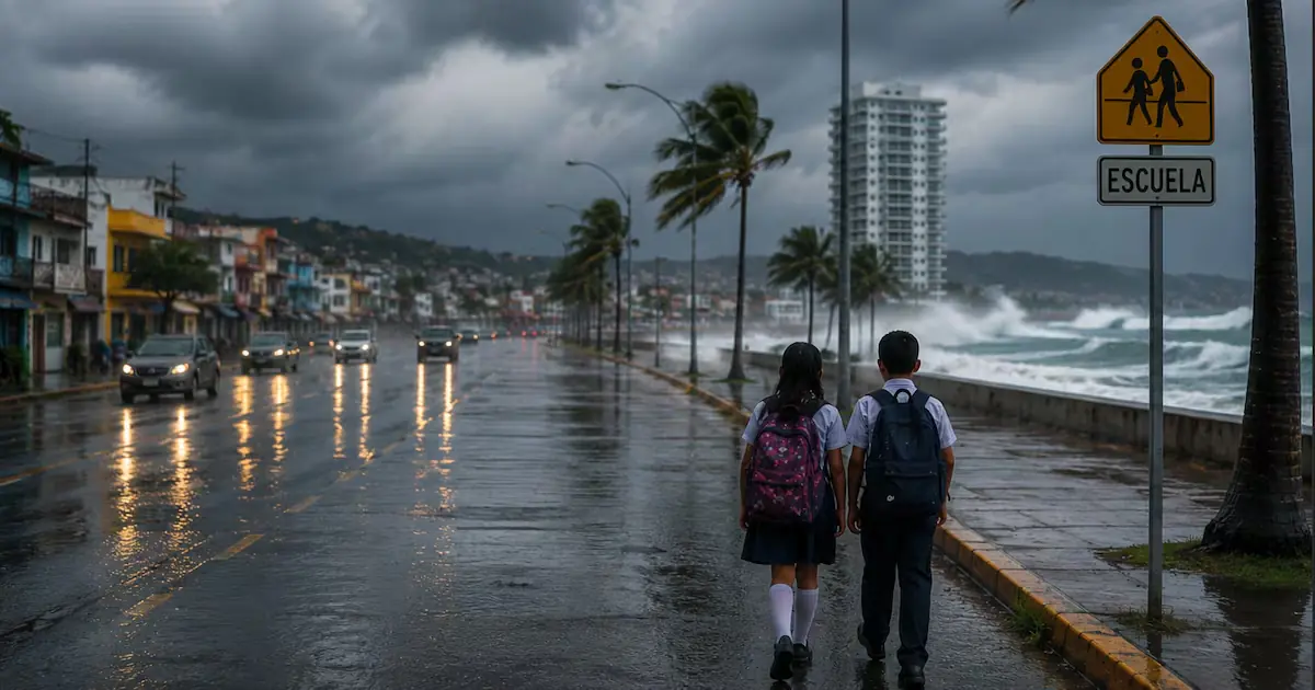 La suspensión busca proteger a estudiantes y personal educativo por lluvias intensas pronosticadas.