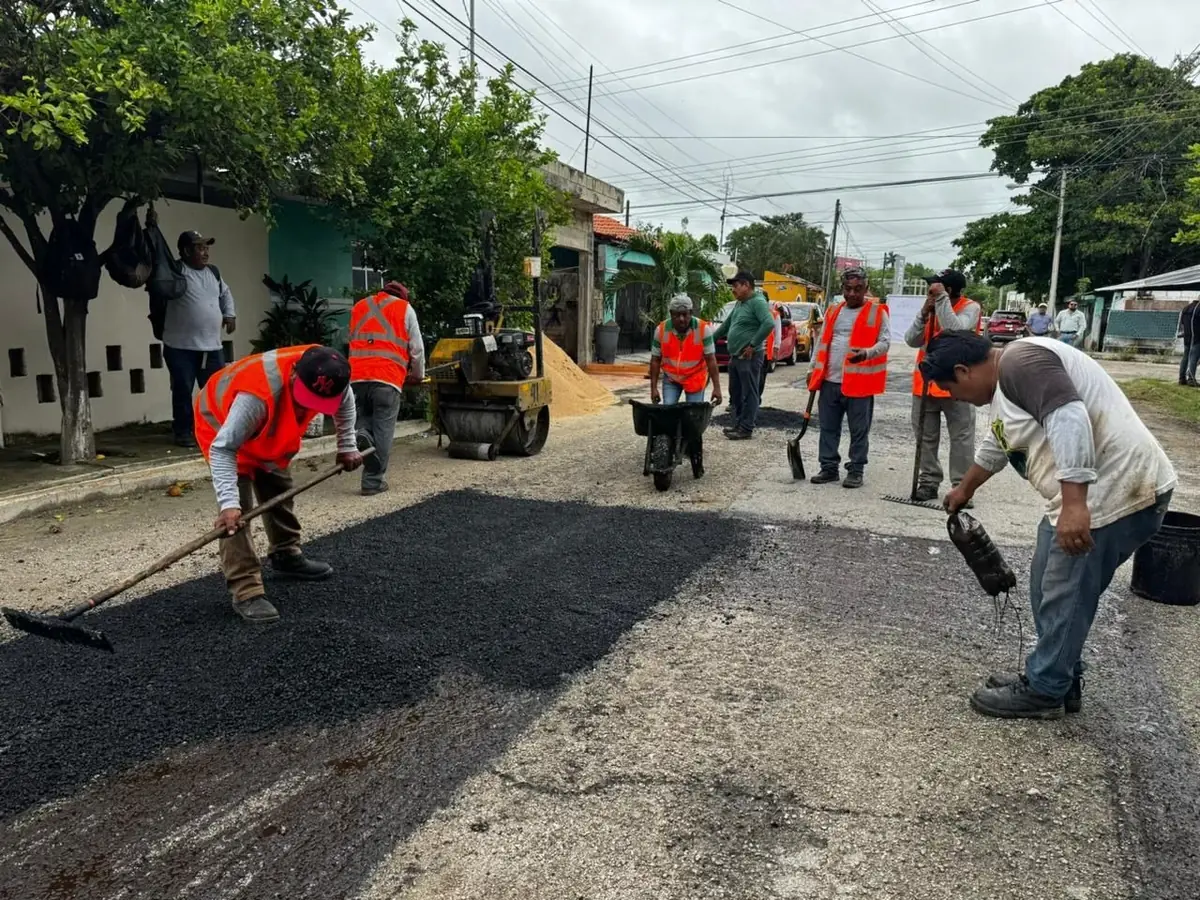 El Gobierno del Estado ejecuta obras en la colonia Melchor Ocampo para mejorar la infraestructura urbana.