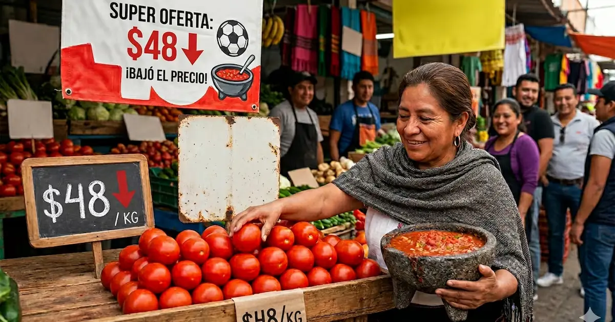 Tras acuerdo con productores, los precios del jitomate disminuyen, aunque persisten altas variaciones en su costo.