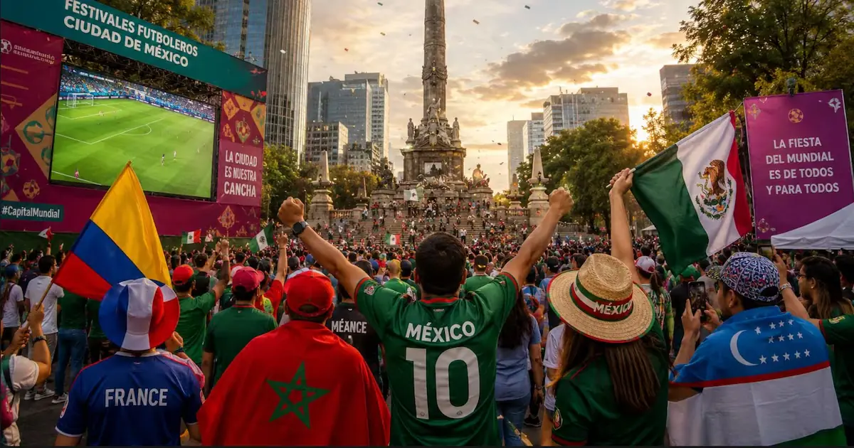 La Ciudad de México se convierte en el epicentro del Mundial con festivales y eventos que unen a aficionados de todo el mundo.