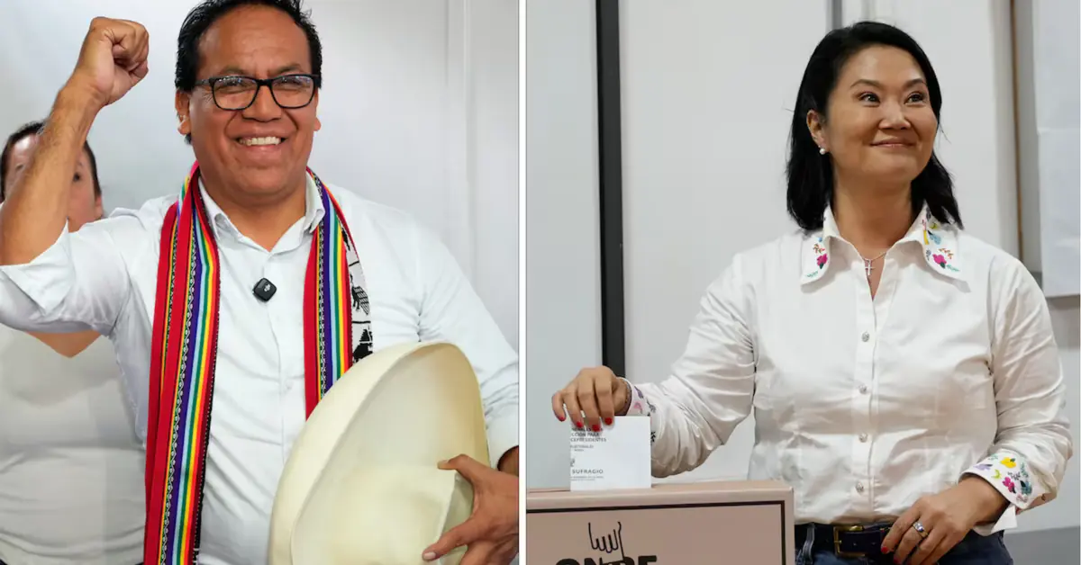 Con el 85% de los votos escrutados, la segunda vuelta presidencial se torna competitiva en Perú.