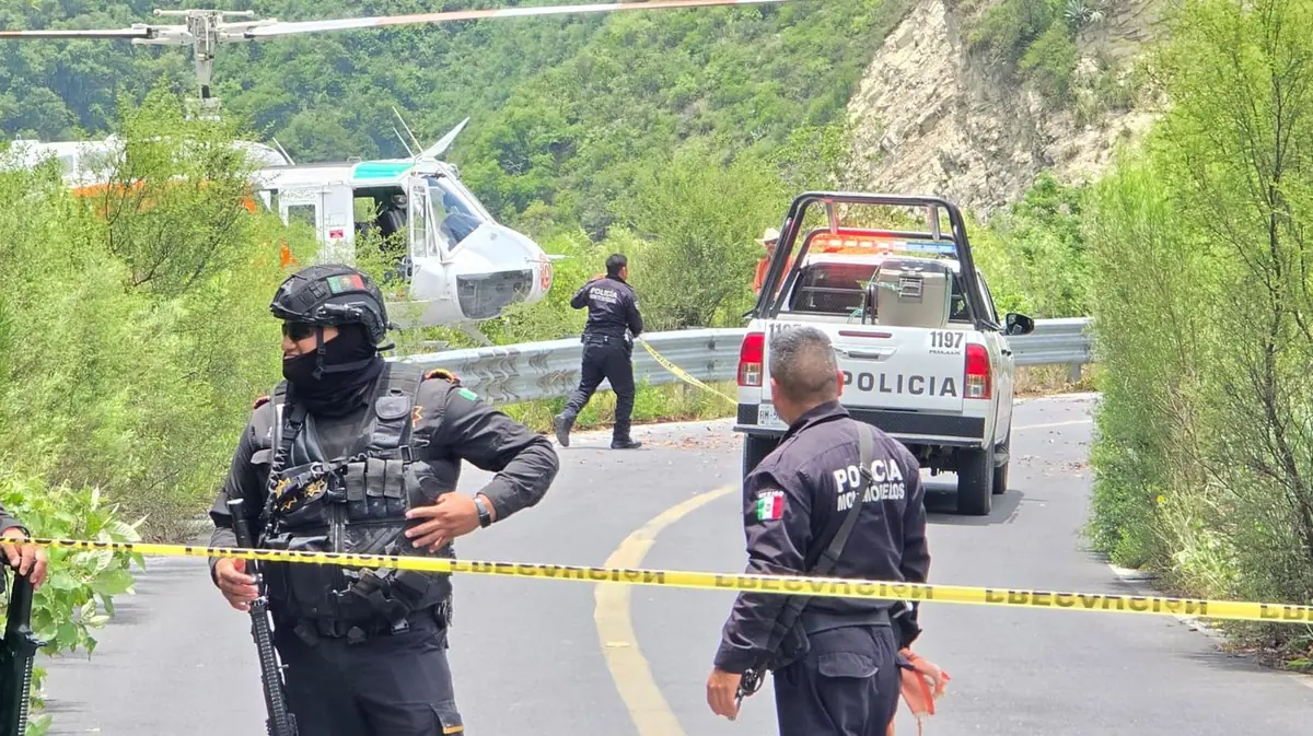 La mujer reportada como desaparecida fue encontrada en un barranco cerca de Montemorelos.