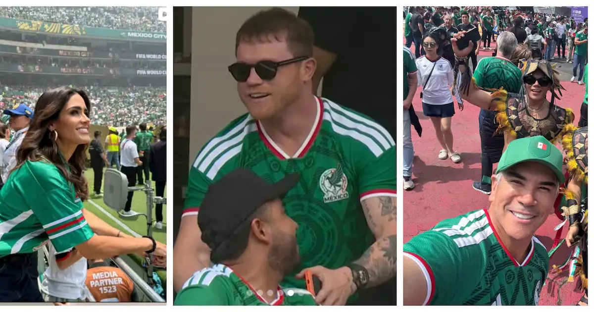La inauguración del torneo en el Estadio Azteca destacó por la presencia de figuras públicas entre la multitud.