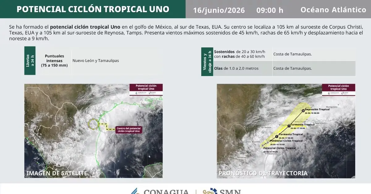 Se prevén fuertes lluvias e inundaciones en la región por este fenómeno.