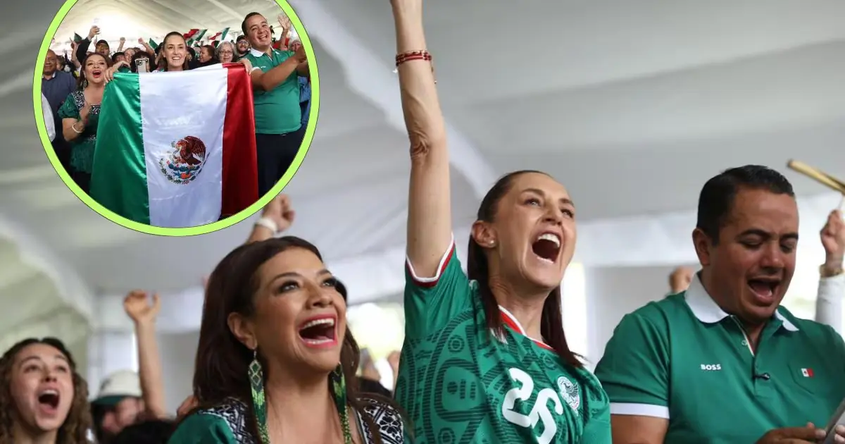 La presidenta de México estuvo presente en la inauguración mundialista mientras se desarrollaban movilizaciones de la CNTE en la capital.