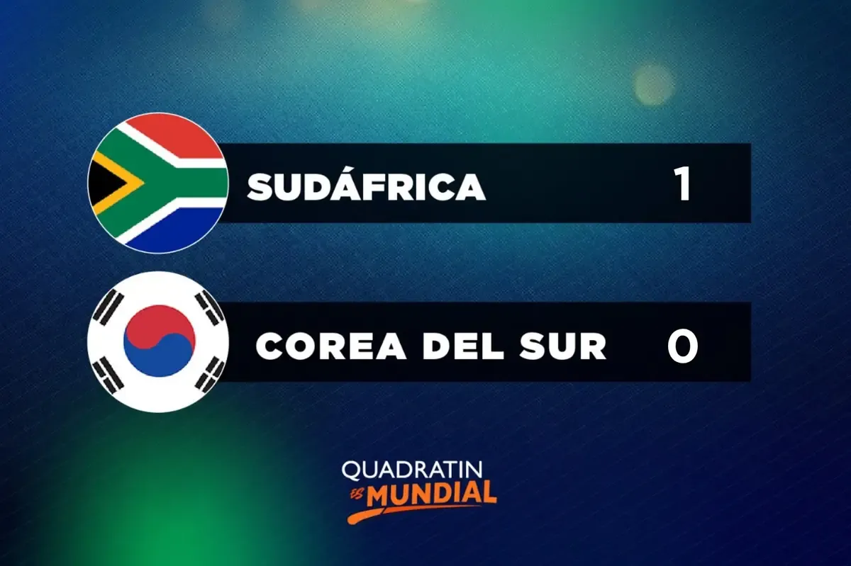 La selección sudafricana logra su clasificación en un emocionante partido ante Corea del Sur.