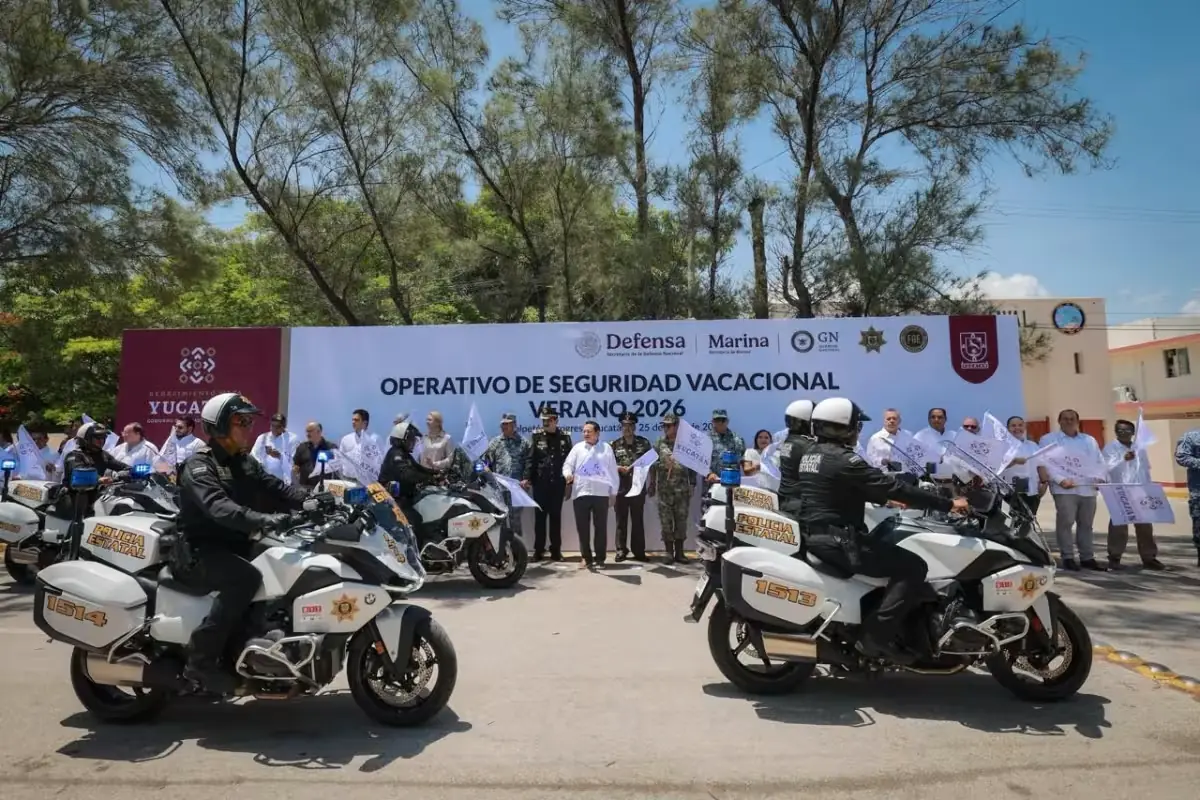 Más de siete mil elementos de seguridad vigilarán carreteras y destinos turísticos en Yucatán para garantizar la tranquilidad.