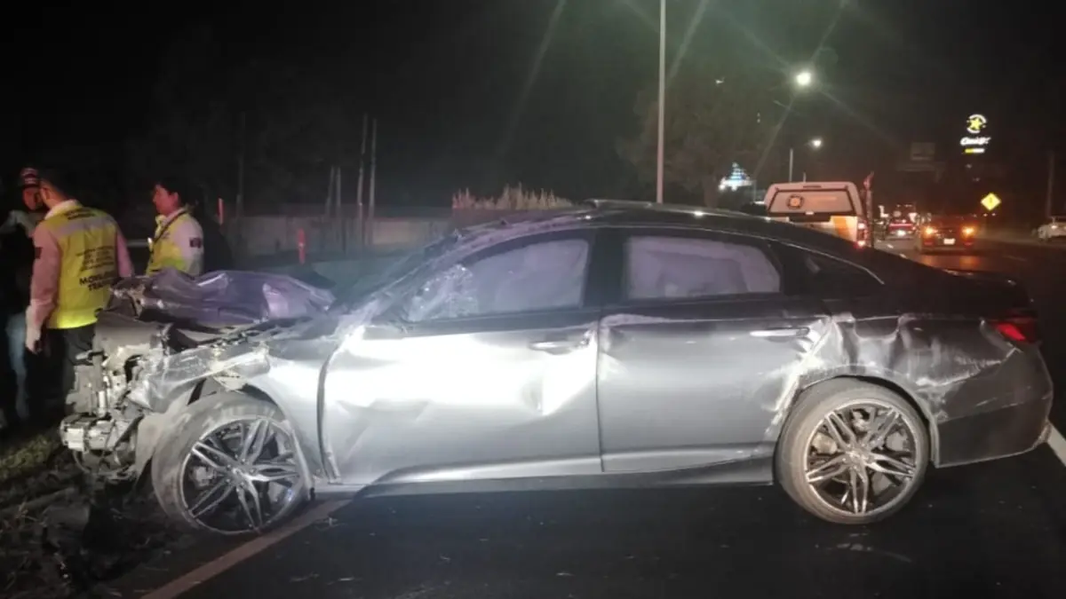 Un joven de 16 años fue atendido sin lesiones graves tras un accidente vehicular en la Carretera Nacional.