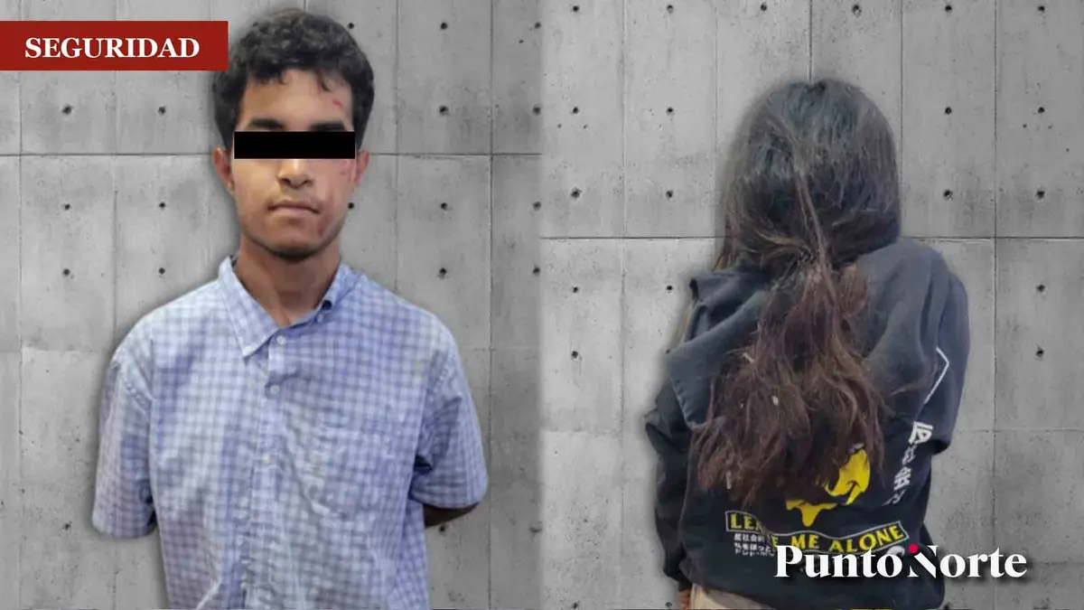 Dos jóvenes, una menor de 16 años y un hombre de 18, fueron capturados tras ser sorprendidos en una moto con un fusil.