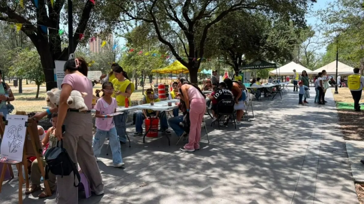 La celebración incluyó juegos, música y un llamado a fortalecer los espacios públicos en Monterrey.