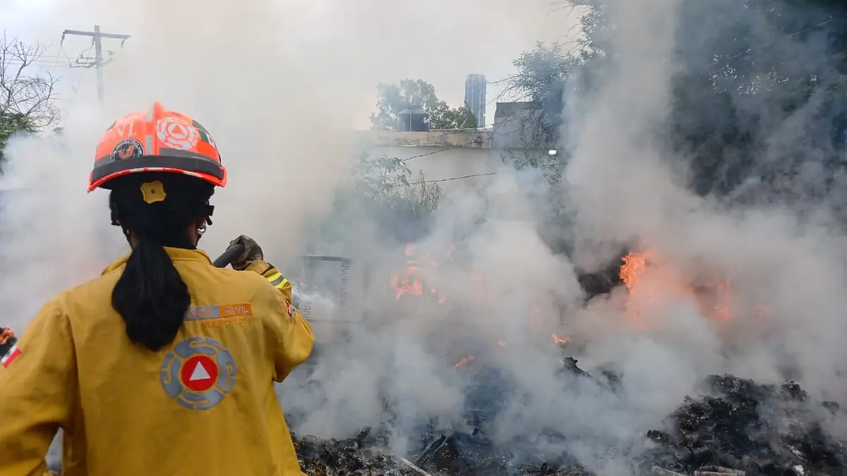 La rápida acción de Protección Civil evitó que el fuego se propagara a áreas cercanas.