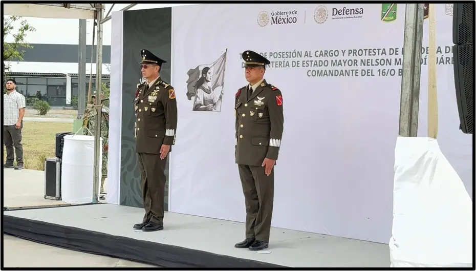 Nelson Mahidi Juárez Romero asume el mando en una ceremonia militar clave para la seguridad en Nuevo León.