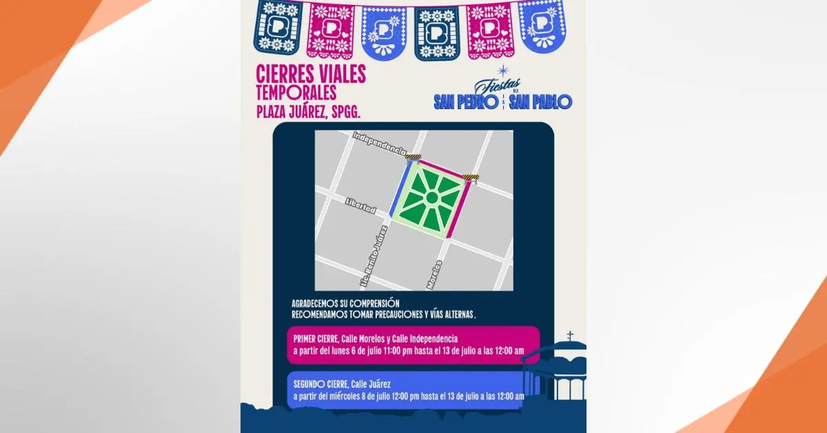 Las festividades implican restricciones viales en el centro de Monterrey del 6 al 13 de julio.