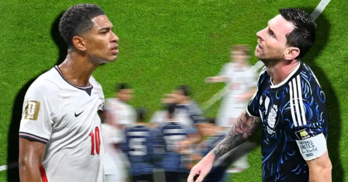 La intensa semifinal entre Inglaterra y Argentina fue marcada por faltas y un cruce entre Messi y Bellingham.
