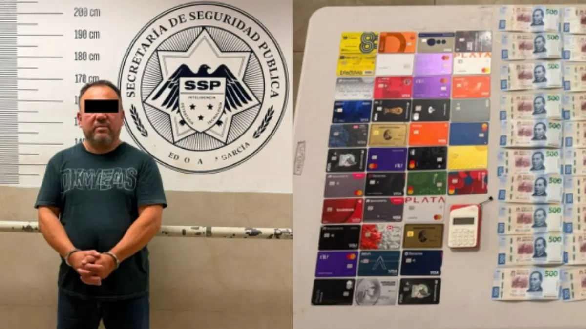 Un conductor fue arrestado con 47 tarjetas y efectivo, presuntamente robados a pasajeros.