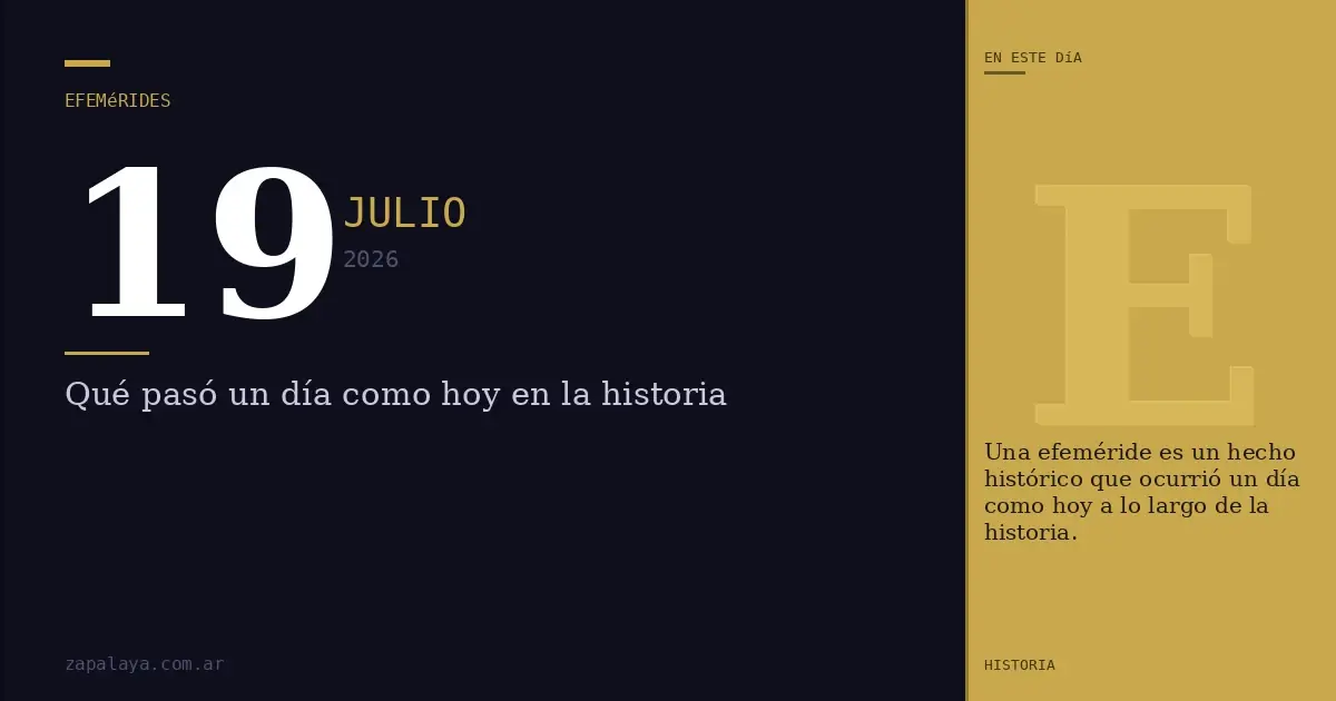 Eventos significativos han ocurrido en esta fecha a lo largo de la historia.