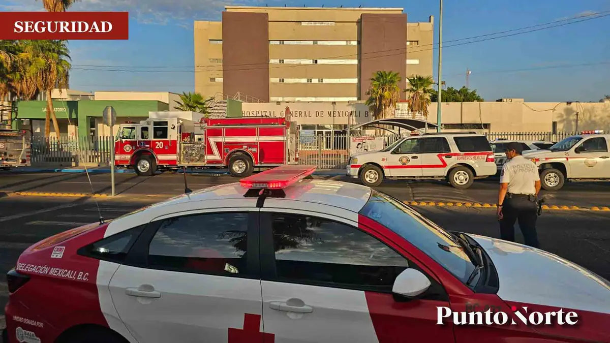 Un reporte de humo llevó a la movilización de cuerpos de emergencia en el hospital.