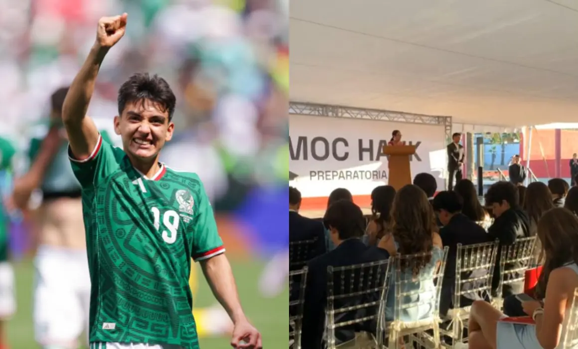 El joven futbolista combina su carrera en el deporte con sus estudios.