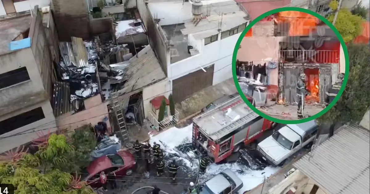 Un incendio en un taller de hojalatería en la colonia Potrero del Llano deja dos mascotas fallecidas.