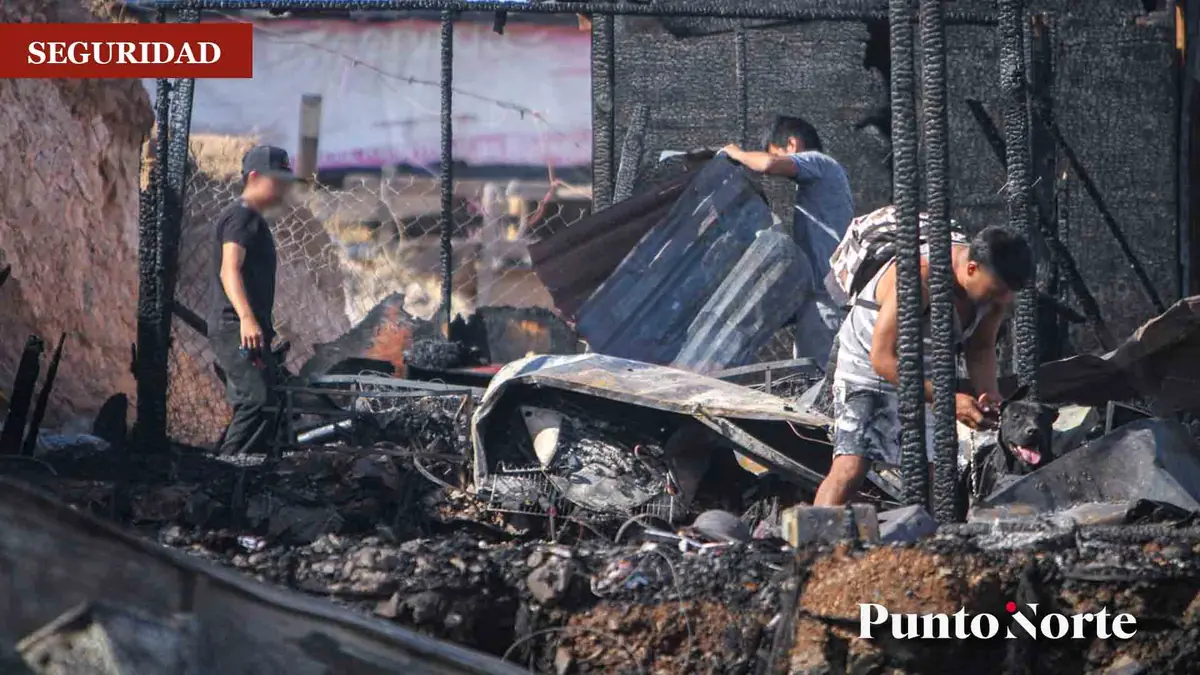 Un incendio en la colonia Cerro Colorado dejó a cuatro familias sin hogar, pero no hubo heridos.