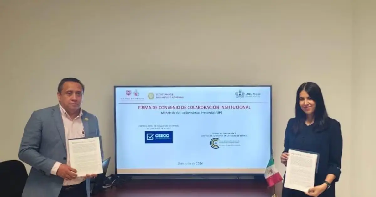 El convenio busca modernizar las evaluaciones y fortalecer la seguridad pública en la entidad.