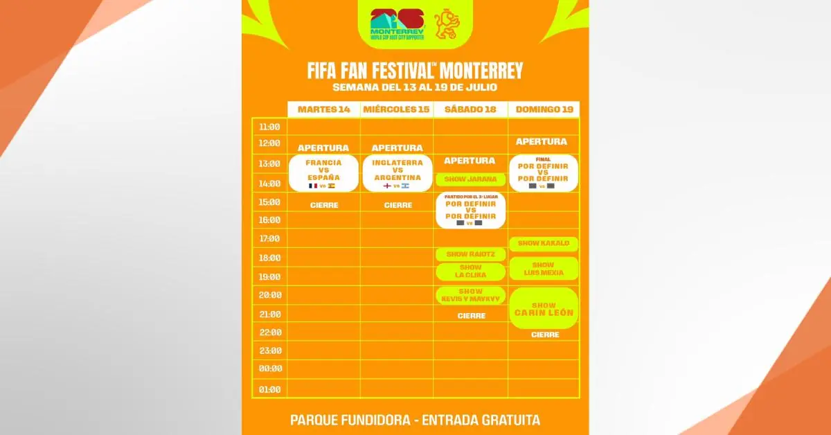 Monterrey se prepara para un emocionante cierre con el FIFA Fan Festival durante la final del Mundial 2026.