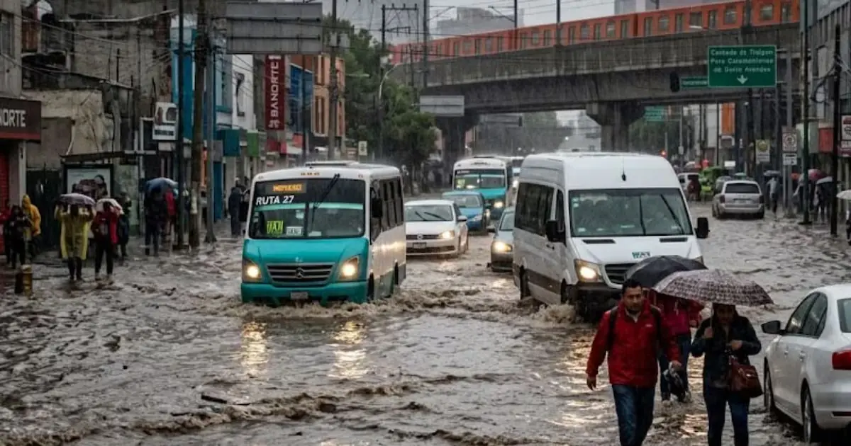 La Ciudad de México enfrenta varios días de lluvias intensas, con especial atención el miércoles.