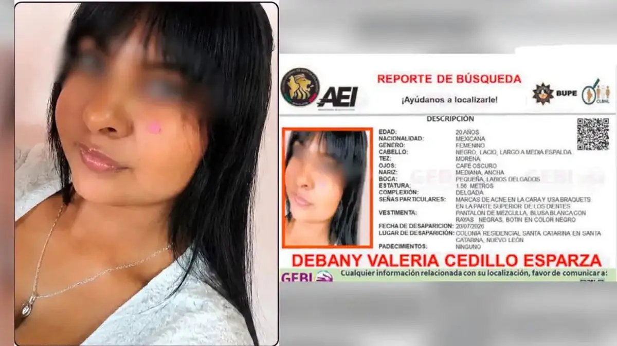 Debany Valeria, de 20 años, fue hallada tras cuatro días de intensa búsqueda.