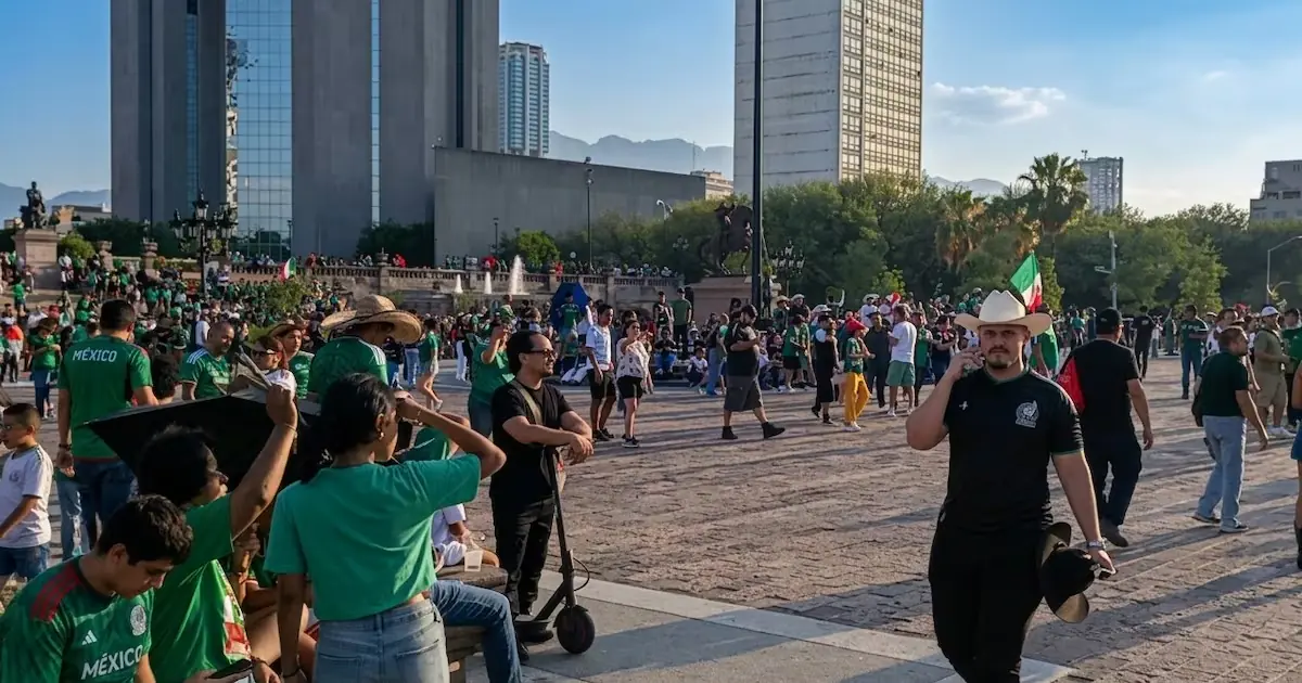 La Macroplaza y otras áreas se preparan para recibir a la afición mexicana que apoyará a su selección.