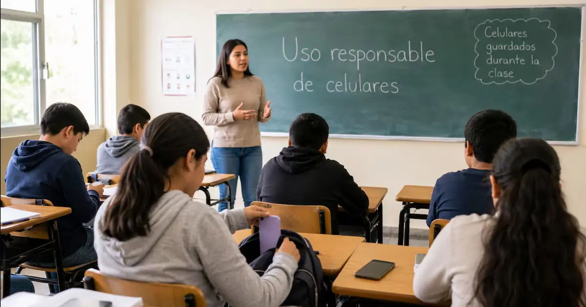 La iniciativa busca limitar la utilización de dispositivos móviles durante clases para mitigar distracciones y problemas de adicción.