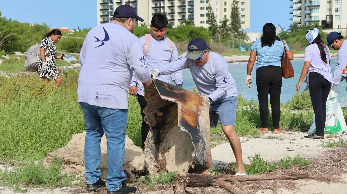 La jornada de limpieza resultó en la recolección de más de 816 kilos de residuos.